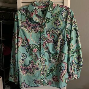 Talbots button down top. Size M petite